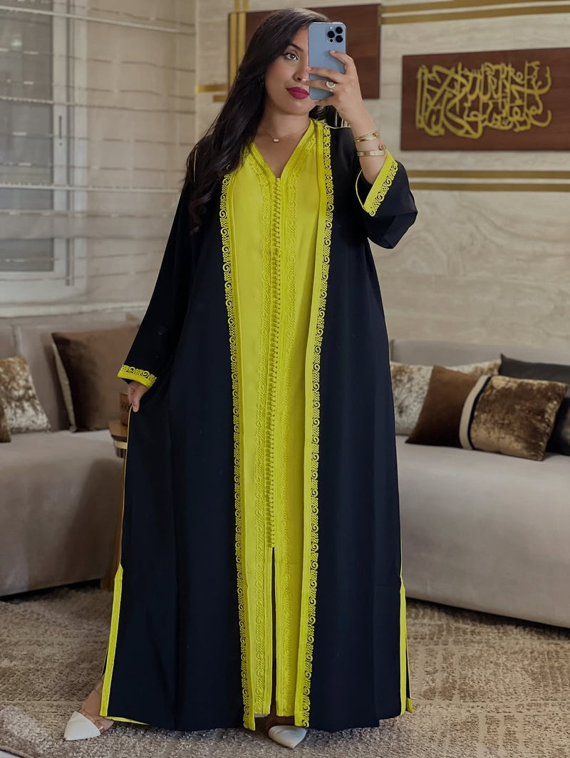 Caftan Élégance Infinie – Deux Pièces✨️