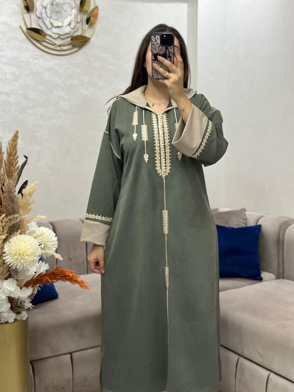 Djellaba Chaleur & Élégance Brodée✨️