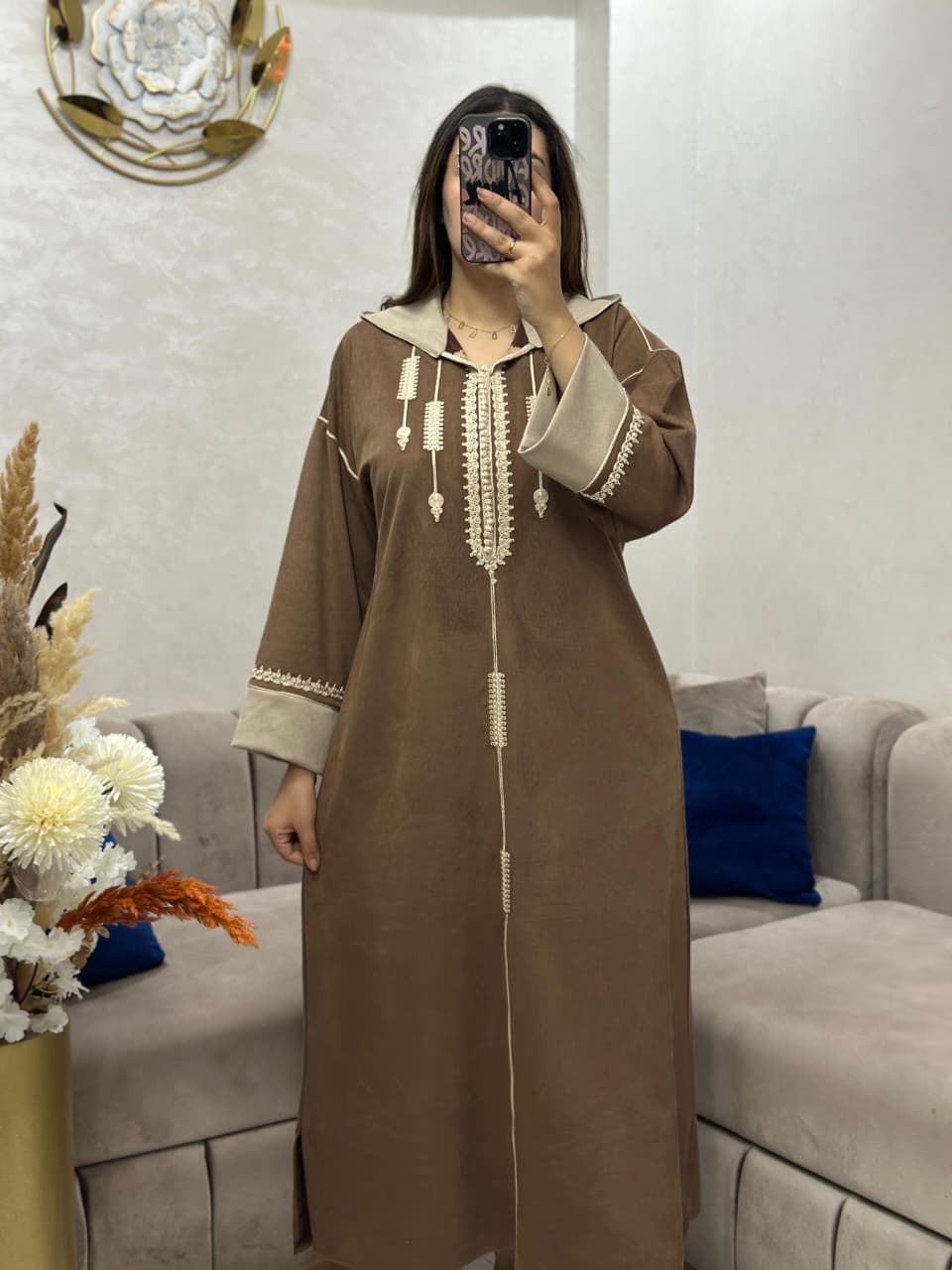 Djellaba Chaleur & Élégance Brodée✨️