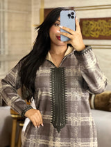 JELLABA FODANE _ À CARREAUX💎